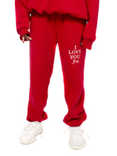 Load image into Gallery viewer, Red ILY Sweatpants
